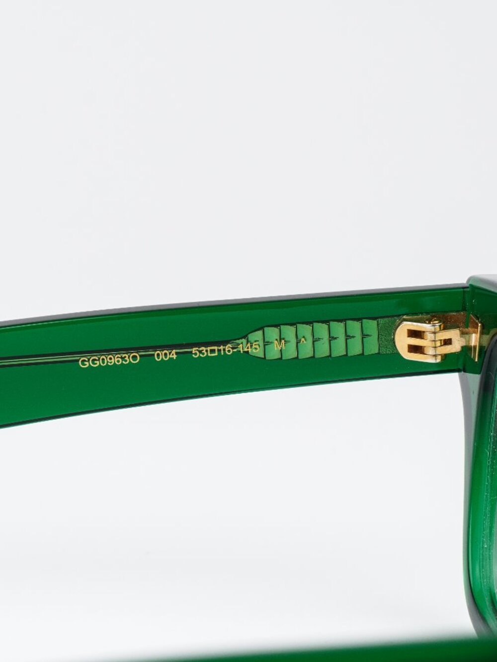 Gucci Men Eyeglasses Transparent Green Square GG0963O 004 NEW AUTHENTIC - Picture 8 of 10